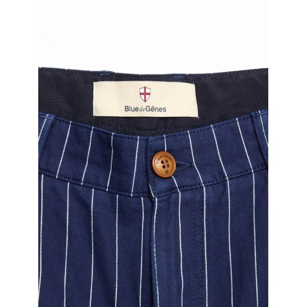 Blue de genes BGcupra Toll shorts - navy stripe 60610