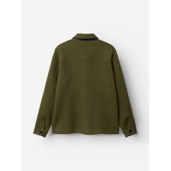 Blue de genes BGhew wool overshirt - winter moss