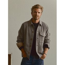 Blue de genes BGmungo check overshirt - grey check 