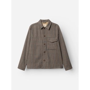 Blue de genes BGmungo check overshirt - grey check 