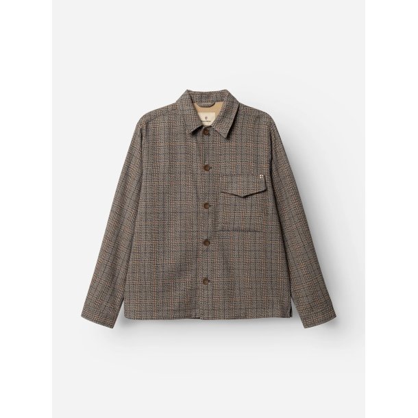 Blue de genes BGmungo check overshirt - grey check 