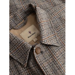 Blue de genes BGmungo check overshirt - grey check 