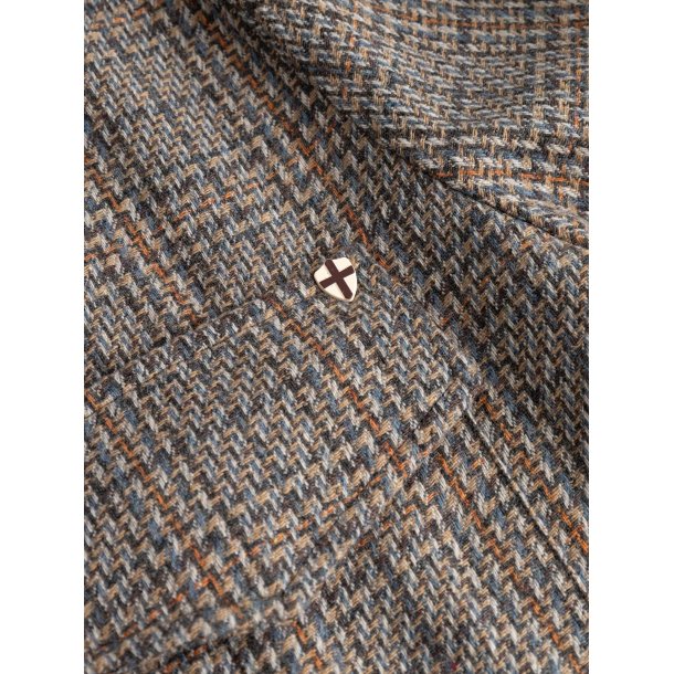 Blue de genes BGmungo check overshirt - grey check 