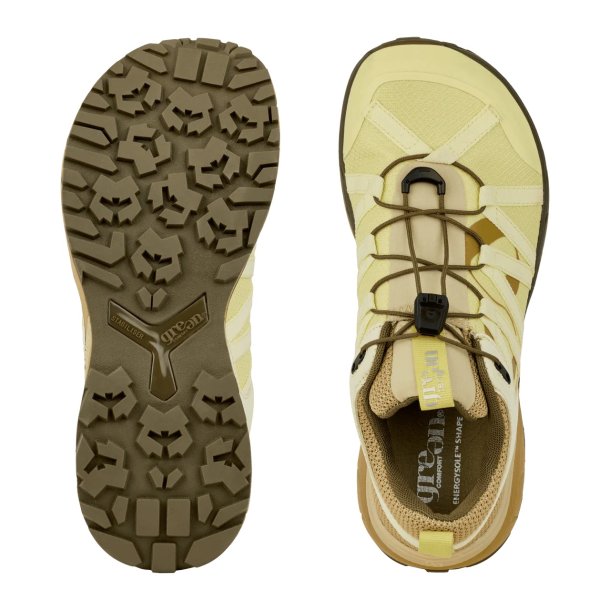 Green Comfort Track'n trail Thea sneaker - gul 231005Q62