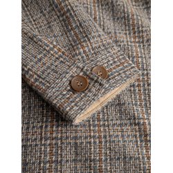 Blue de genes BGmungo check overshirt - grey check 