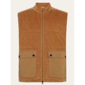 knowledge Cotton organic cotton corduroy vest - apple cinnamon 