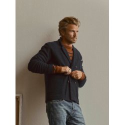 Blue de genes BGlewis wool blazer - dark navy 