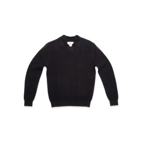 Blue de Gnes Otia L/S polo knit - navy 