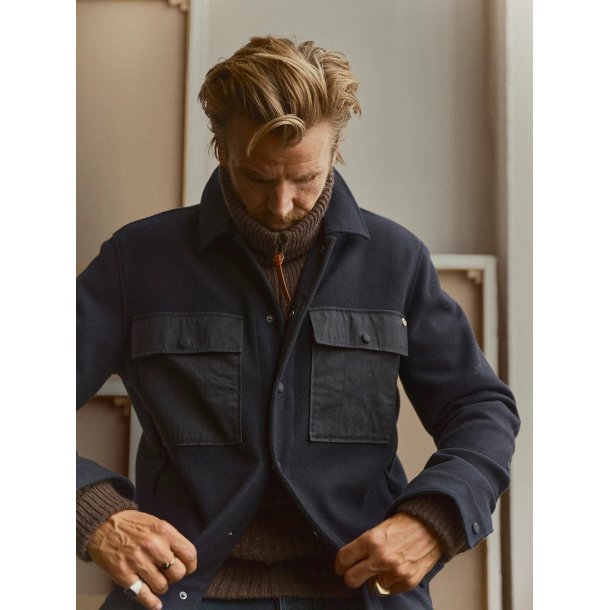 Blue de genes BGcallum zip knit - hot fudge brown 