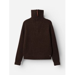 Blue de genes BGcallum zip knit - hot fudge brown 