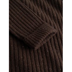 Blue de genes BGcallum zip knit - hot fudge brown 