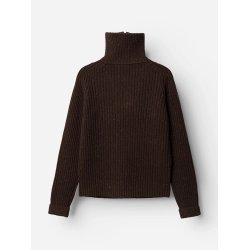 Blue de genes BGcallum zip knit - hot fudge brown 