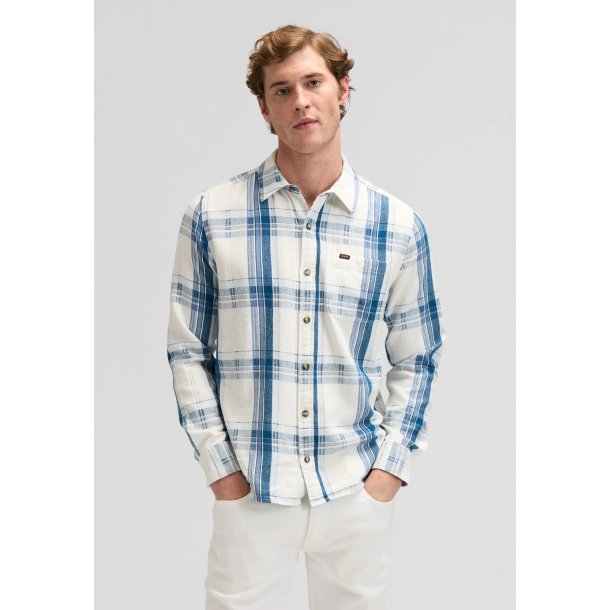Lee Leesure shirt - deep sea plaid 112377249