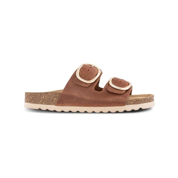 No� sandal big buckle - cognac 747