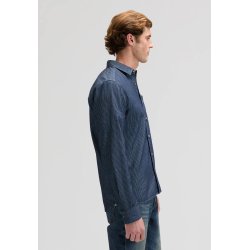Lee Leesure shirt - indigo railroad texture 112376569
