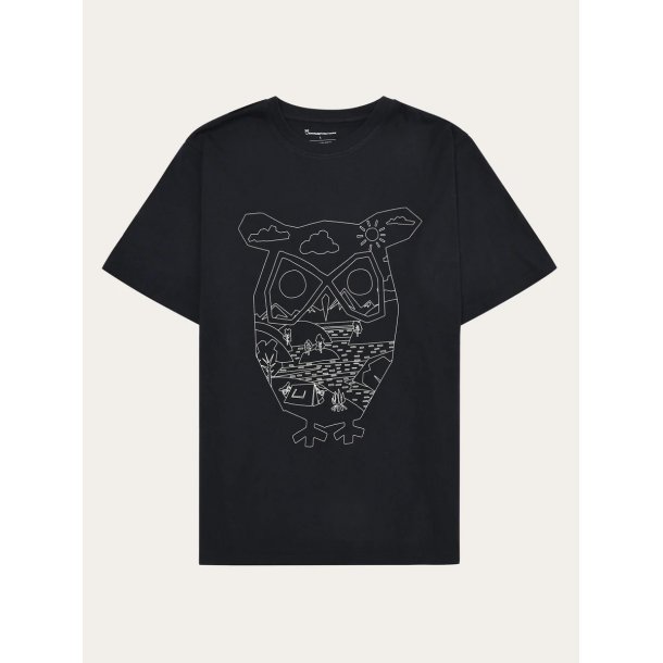 Knowledge Cotton Front print t-shirt - night sky 1010166