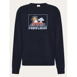 Knowledge Cotton Relaxed printed crew neck - night sky 1030095