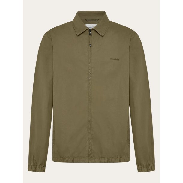 Knowledge Cotton Light poplin jacket - burned olive 1060072