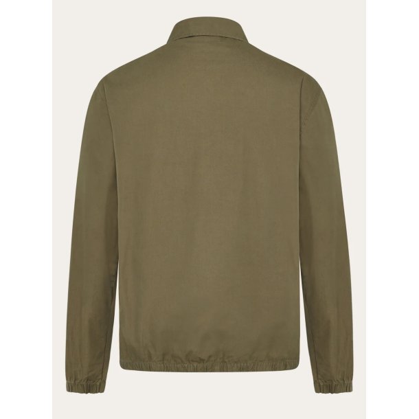 Knowledge Cotton Light poplin jacket - burned olive 1060072