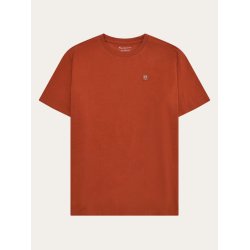 Knowledge Cotton badge t-shirt - burnt brick 1010605