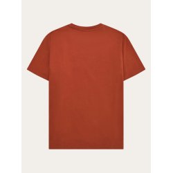 Knowledge Cotton badge t-shirt - burnt brick 1010605