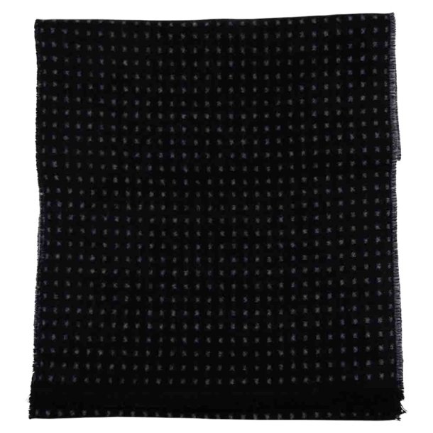 Portia Wool/Polyester Scarf - sort/gr