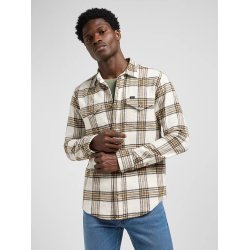 Lee Regular clean western shirt - Ecru ochre plaid