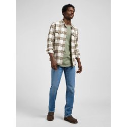 Lee Regular clean western shirt - Ecru ochre plaid