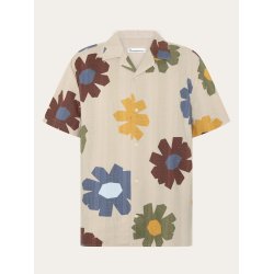 Knowledge Cotton Relaxed print short sleeve shirt - multi color 1090179