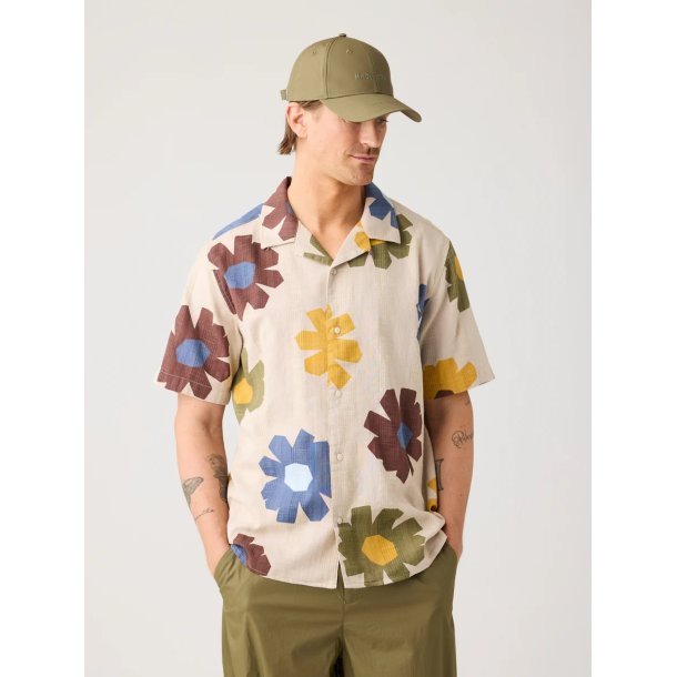 Knowledge Cotton Relaxed print short sleeve shirt - multi color 1090179