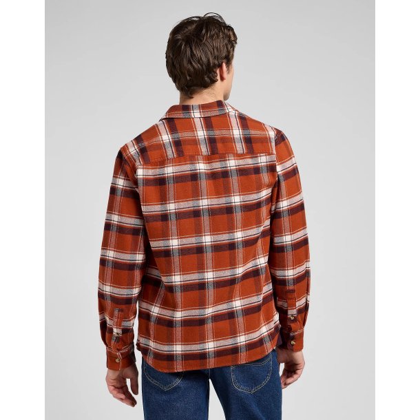 Lee relaxed mercantile shirt - Rusty Clay Plaid