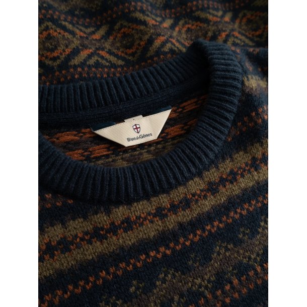 Blue de genes BGrhys knit - dark navy 