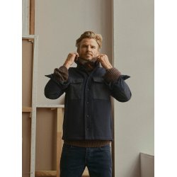 Blue de genes BGboyd wool jacket - dark navy 