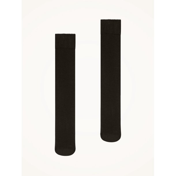 Wolford velvet de luxe 50 knee-high - nearly black 