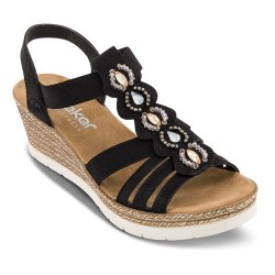 Rieker sandal - sort 619B2-00