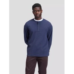 Lee Slim Henley tee - indigo heather