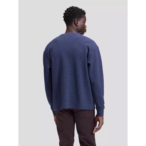 Lee Slim Henley tee - indigo heather