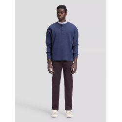 Lee Slim Henley tee - indigo heather