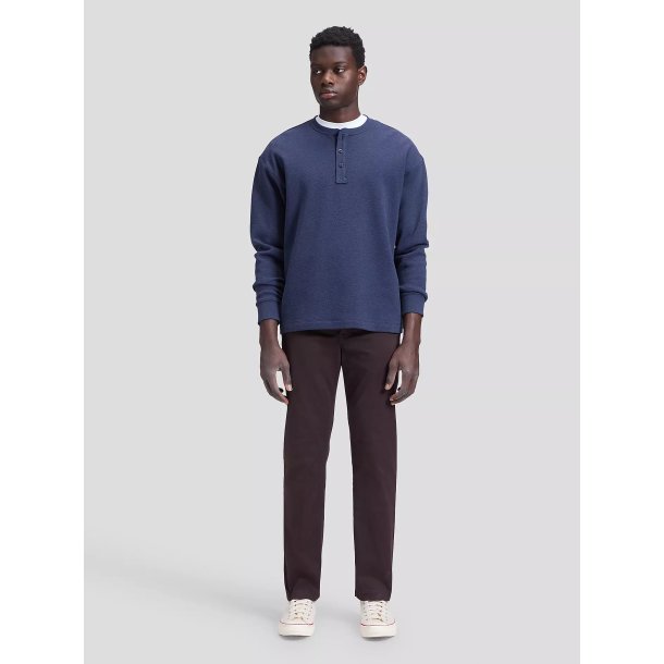 Lee Slim Henley tee - indigo heather