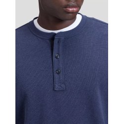 Lee Slim Henley tee - indigo heather