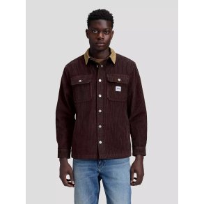 Lee Workwear relaxed overshirt - chocolate torte 