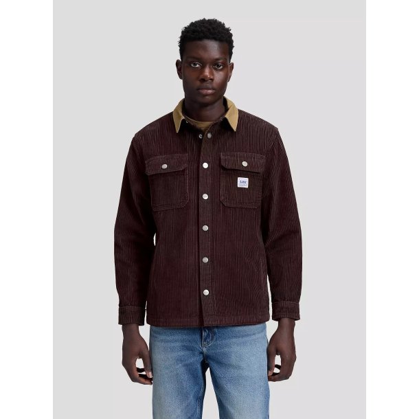 Lee Workwear relaxed overshirt - chocolate torte 