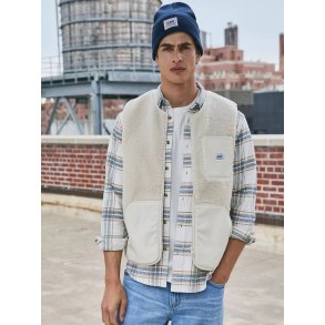 Lee Workwear relaxed vest - warm ecru 
