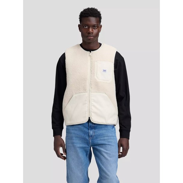 Lee Workwear relaxed vest - warm ecru 