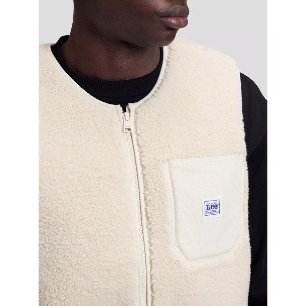 Lee Workwear relaxed vest - warm ecru 