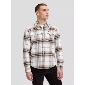 Lee Regular clean western shirt - chocolate plaid
