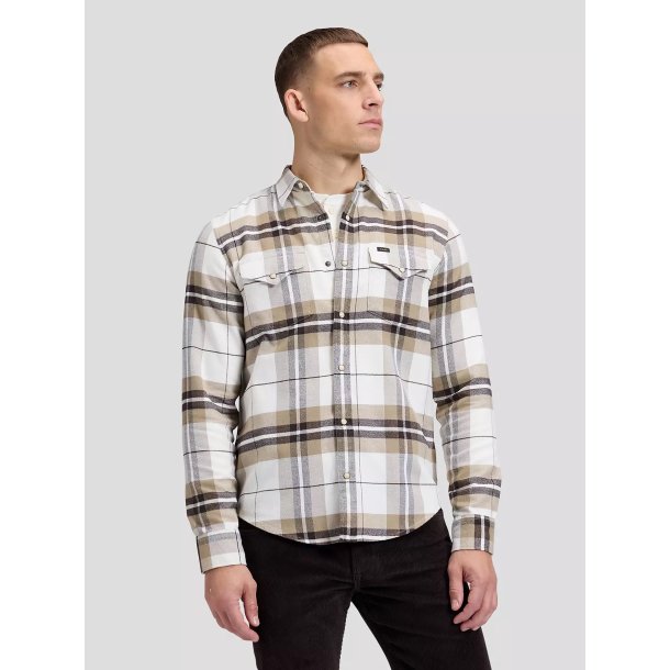 Lee Regular clean western shirt - chocolate plaid