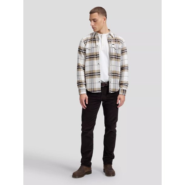 Lee Regular clean western shirt - chocolate plaid