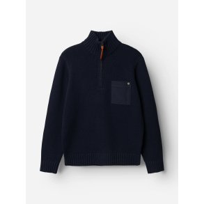 Blue de genes BGfraser zip knit - dark navy 