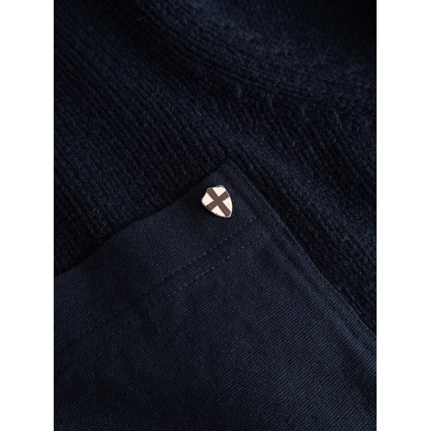 Blue de genes BGfraser zip knit - dark navy 